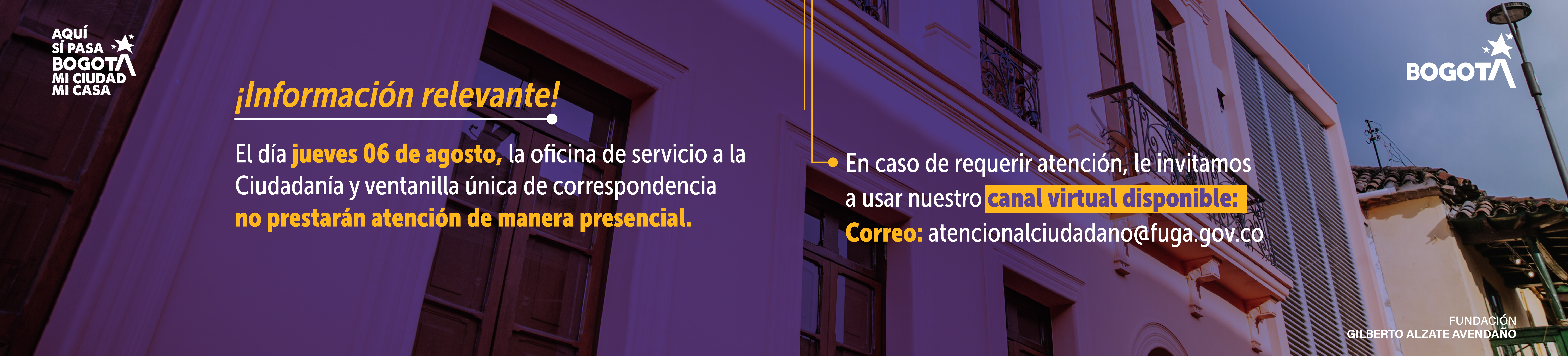 atención ciudadanía 6 agosto