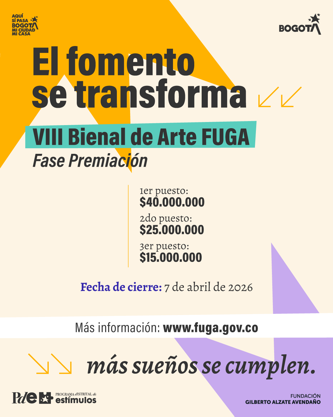 VIII Bienal de Arte  FUGA - Fase Premiación 2026