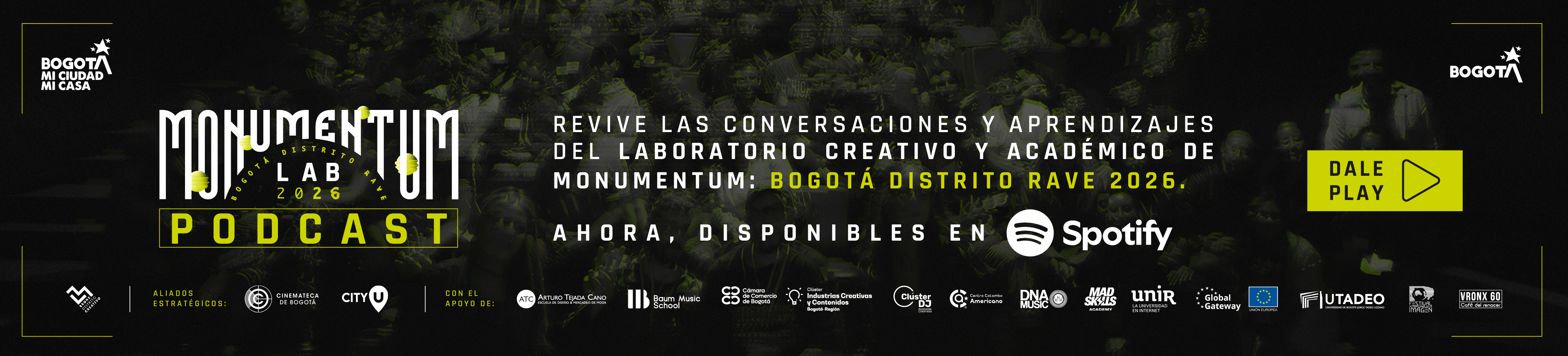 Banner para escuchar el podcast de Monumentum LAb