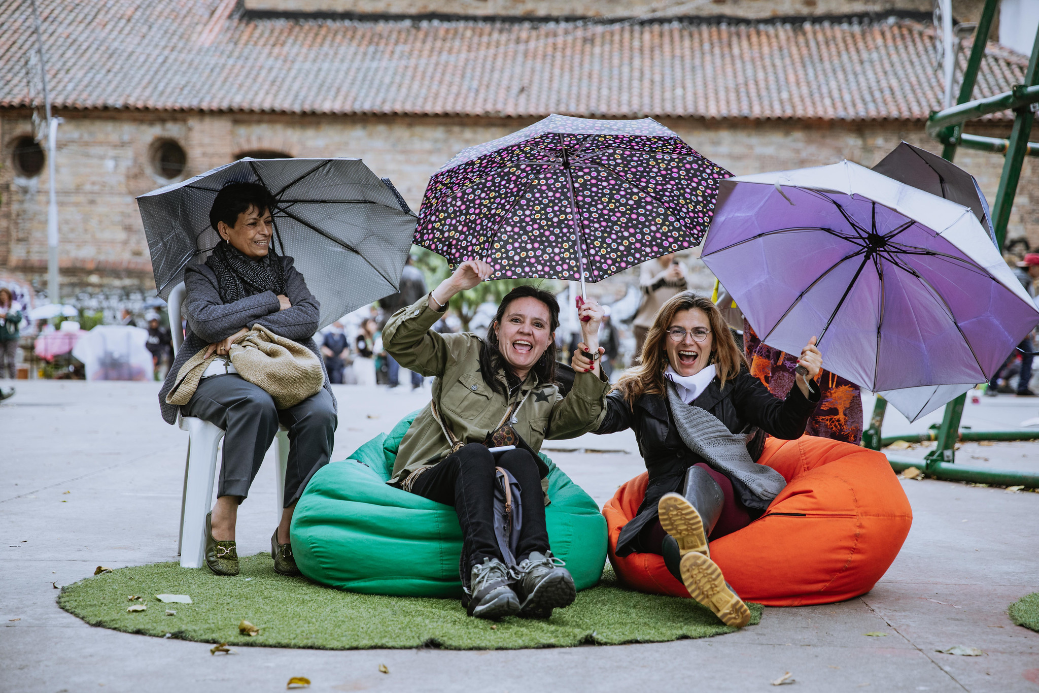 Mujeres en el Parque Santander durante una actividad de la FUGA
