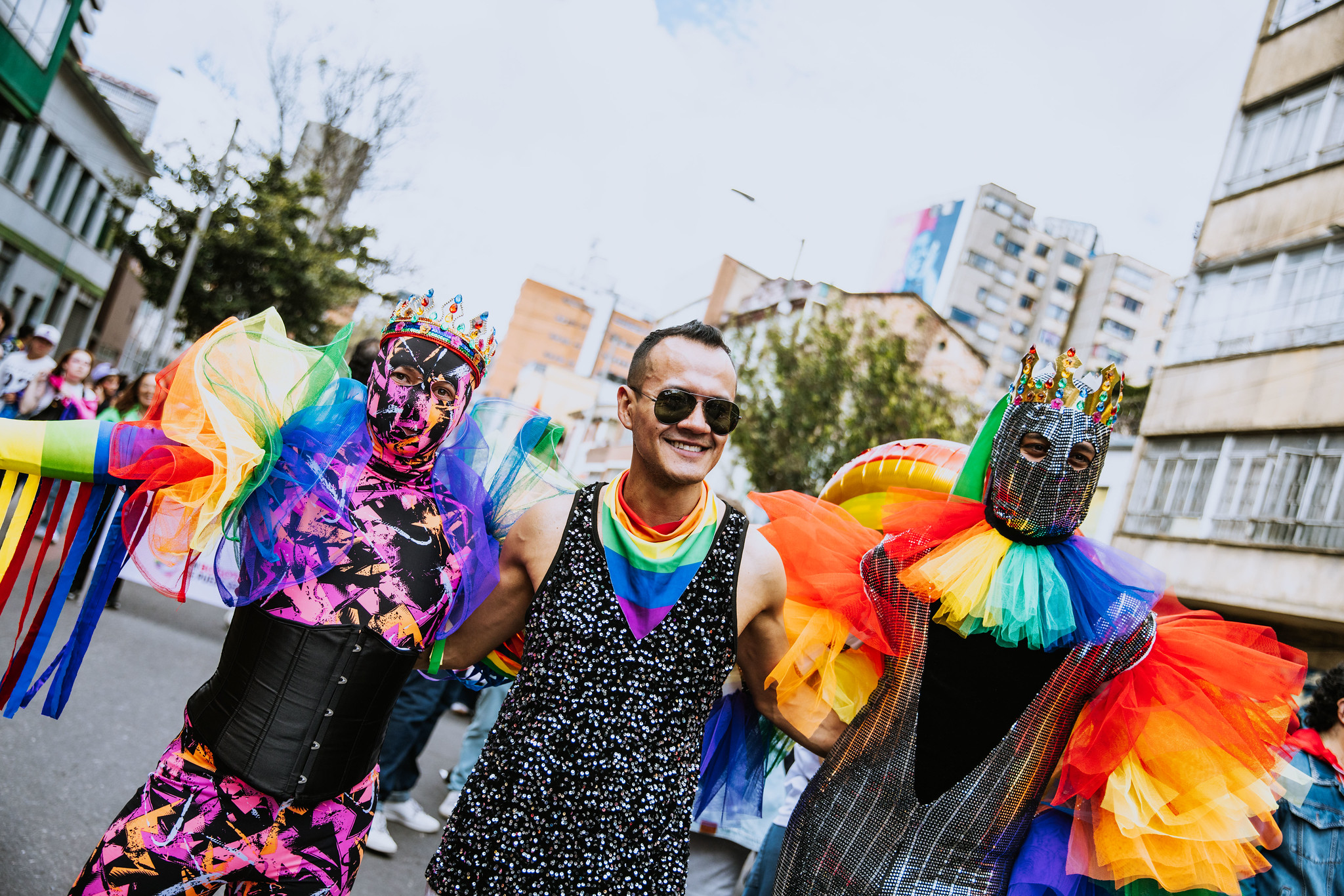 Persona durante el festival LGTBI
