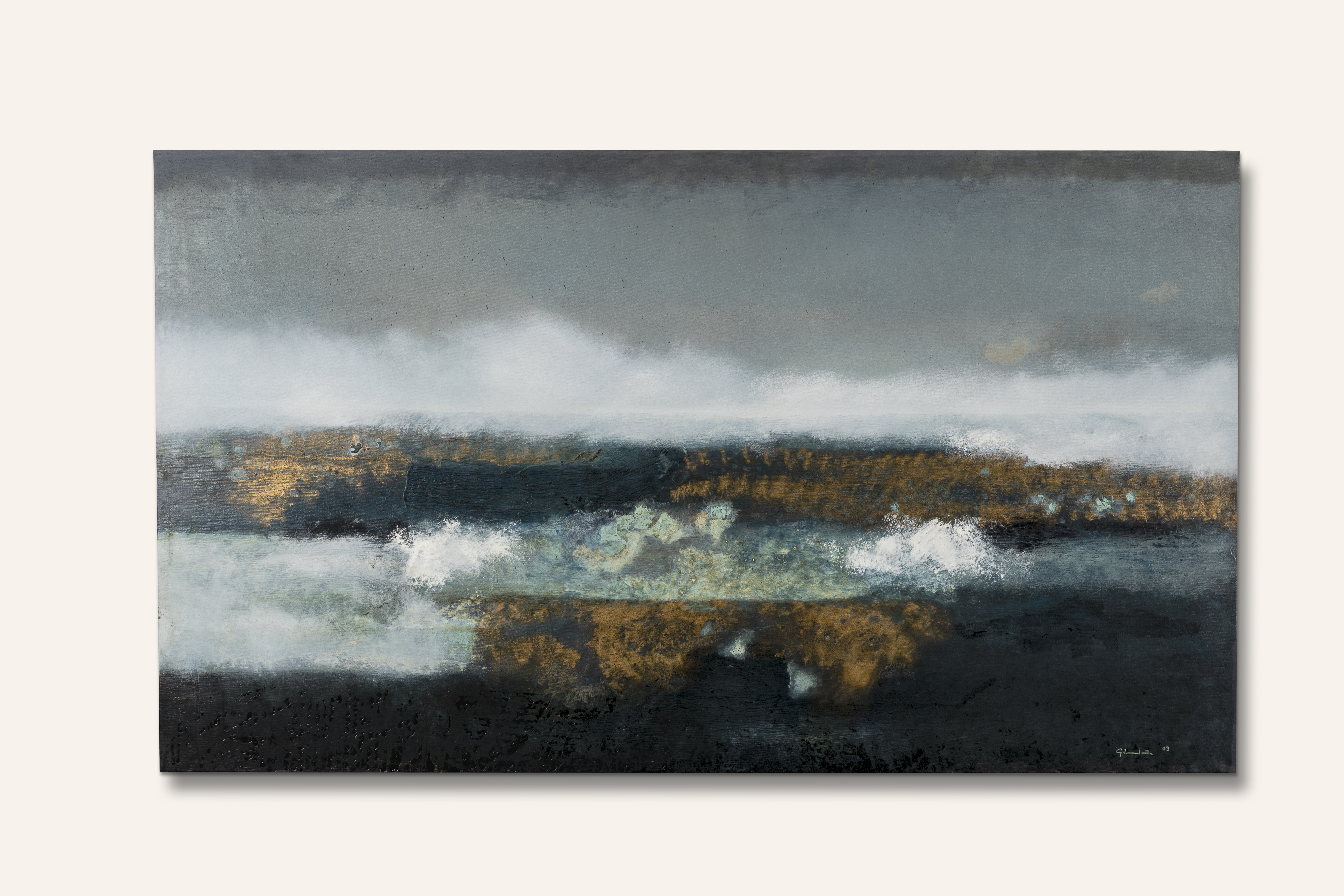 Obra del mes de Agosto Fuga - Horizontal Gris de Guillermo Londoño