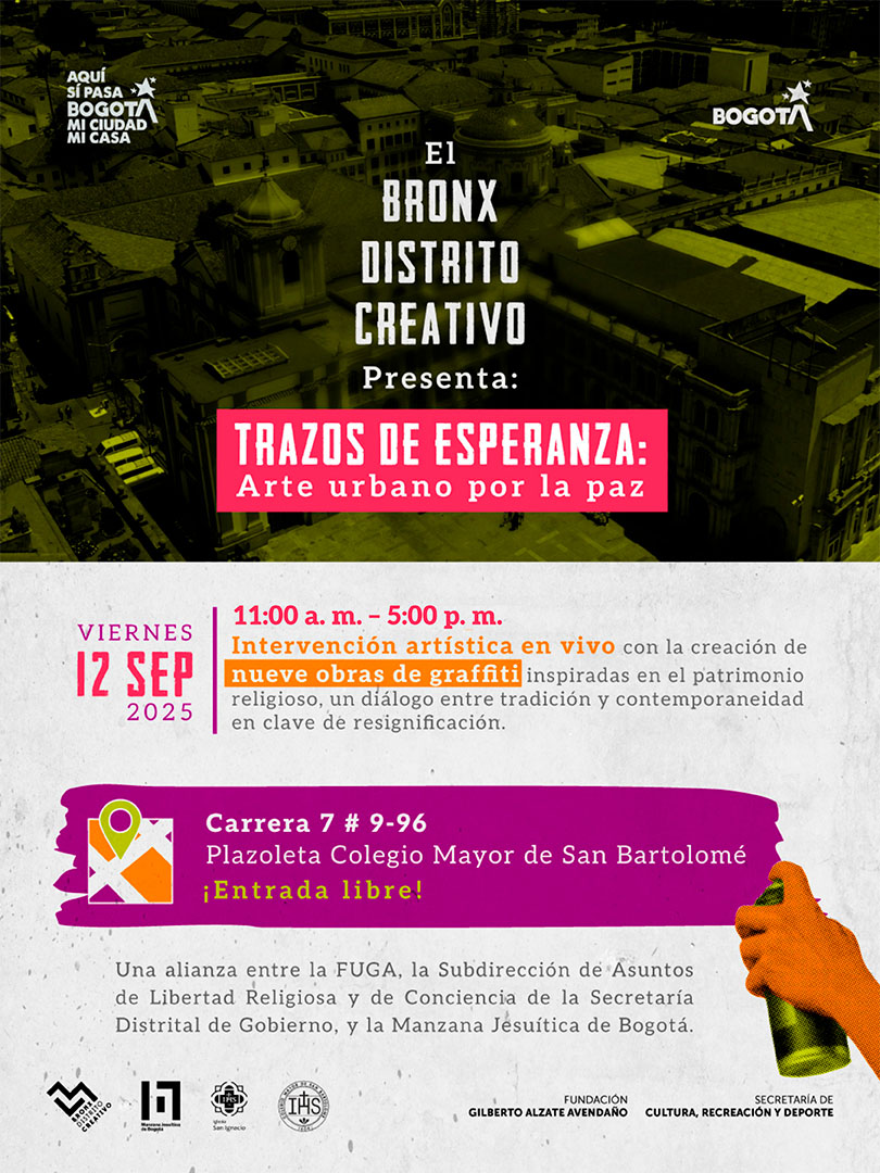 Cartel invitando al evento de la noticia de GRaffiti y el patrimonio religioso