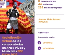 Información Convocatoria Artes Vivas y Musicales FUGA