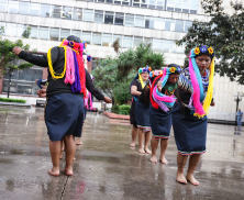 Muestra cultural en el Parque Santander