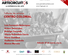 Los ArteCircuitos llegan de manera virtual a los talleres de reconocidos artistas de La Candelaria