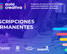 FUGA y Tadeo anuncian inscritos a primeros cursos de “Aula Creativa”