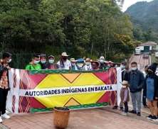 Comunidades indígenas de Bogotá participaron en ritual de armonización en Monserrate