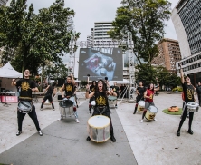Evento de percusión de la FUGA en el Parque Santander