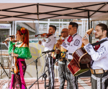 Músicos durante un show de la FUGA