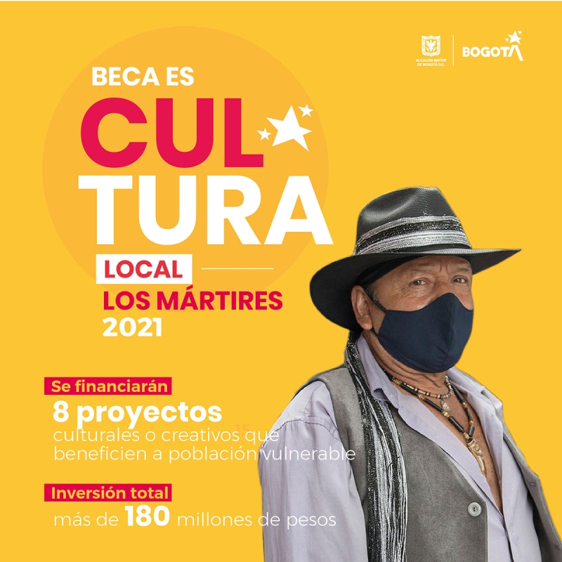 Es Cultura Local 2021 entregará más de $180 millones para impulsar la reactivación del sector cultural y creativo en la Localidad de los Mártires