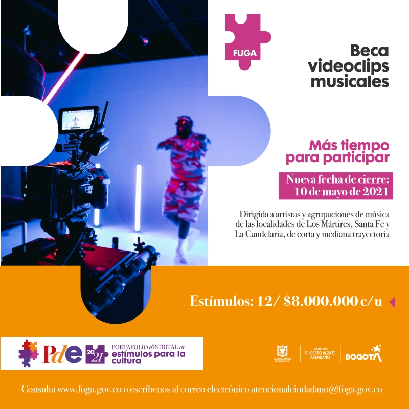 Con nuevas becas como Videoclips musicales y Veámonos en 360°, la FUGA apoya la circulación de contenidos del centro de Bogotá en las plataformas digitales