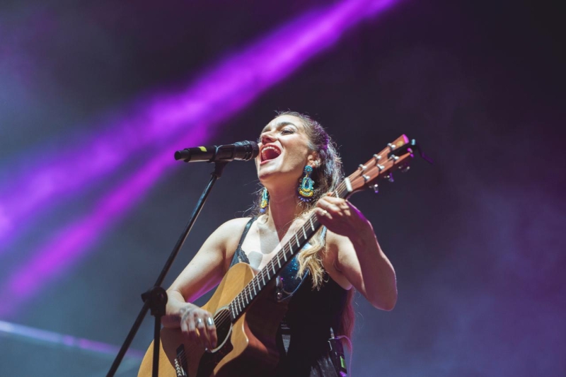 Laura Kalop durante una presentación