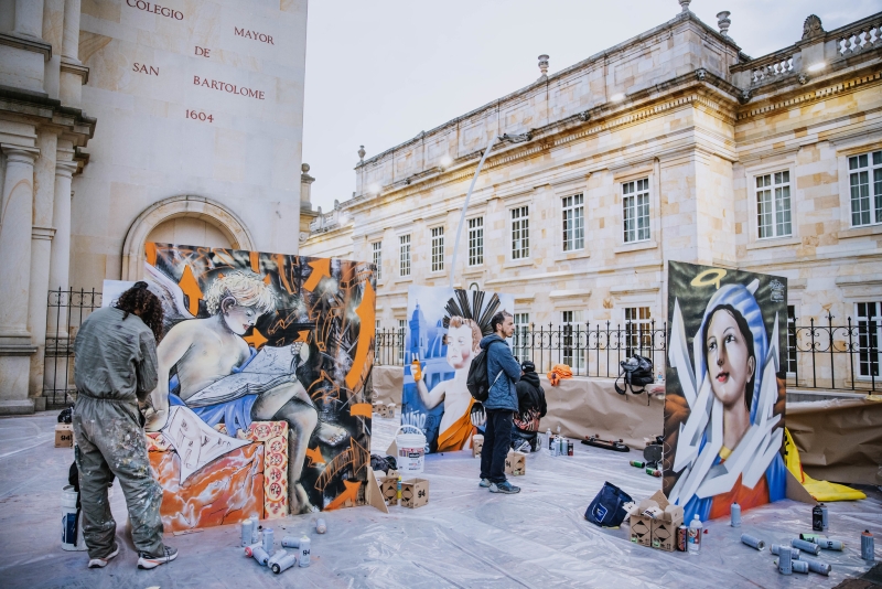 Grafiti manzana Jesuítica Bogotá FUGA
