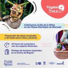 La FUGA celebra el Día de la Niñez en las plazas de mercado de Bogotá